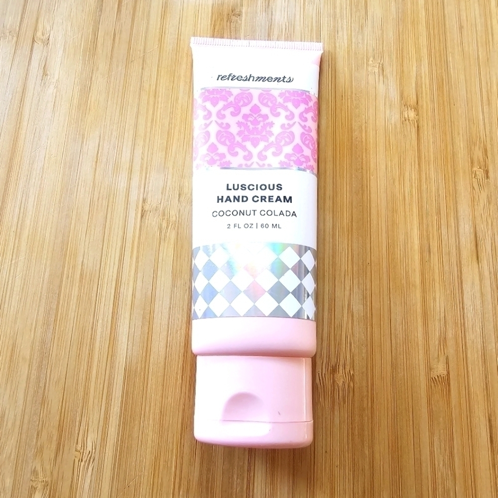 Refreshments Coconut Colada Luscious Hand Cream 2 oz NIB Sealed Lotion Ipsy